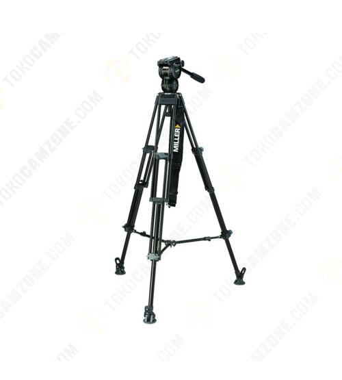 Miller CX6 Fluid Head with Toggle 75 2-Stage Alloy Tripod System (Ground-Level Spreader)